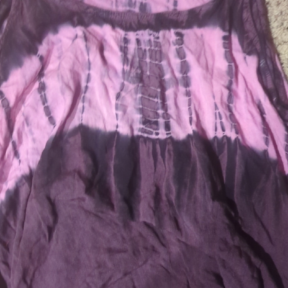 Purple and Pink Tie-Dye Women One Piece - Picture 4 of 13